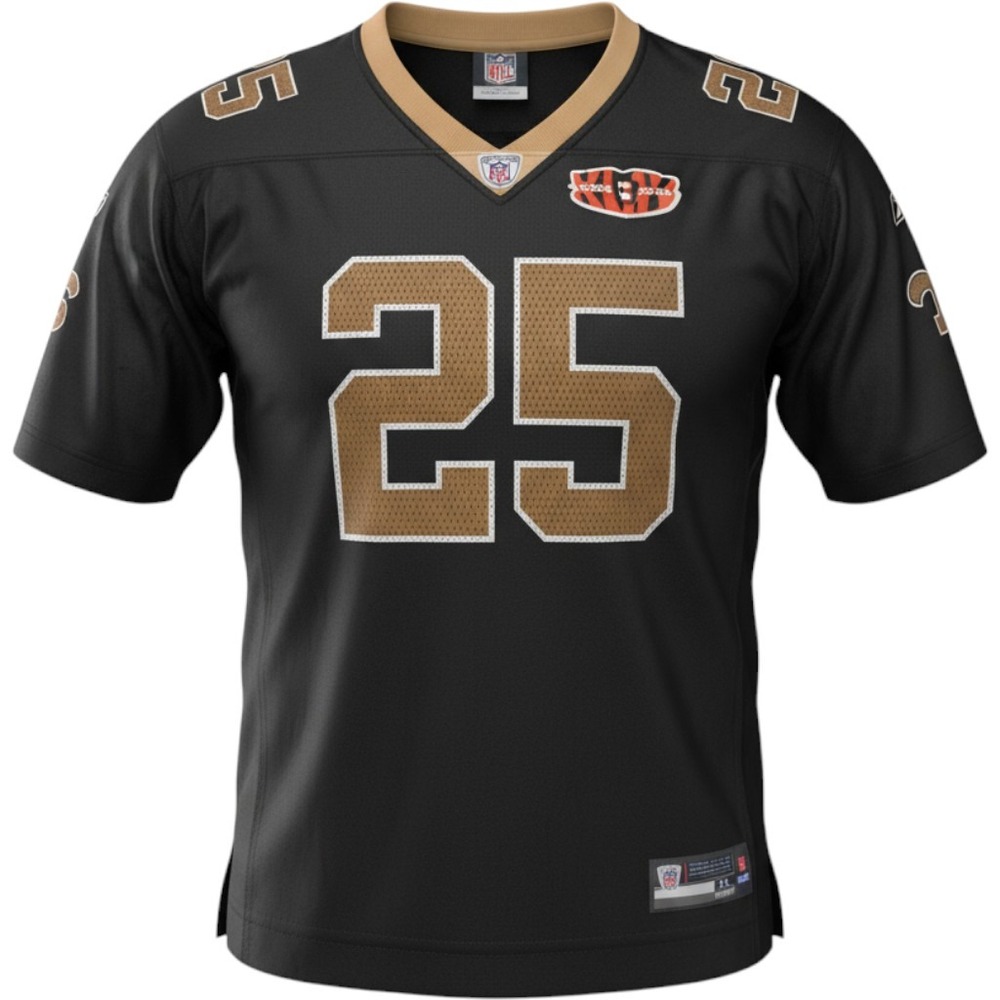 Reebok New Orleans Saints Reggie Bush 25 Super Bowl XLIV Jersey Kids XL 18-20